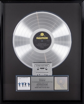 The Beatles - Songs from the Film "Help" RIAA Platinum Sales Award